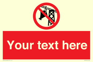 Custom prohibition do not fly kites near overhead electrical power lines